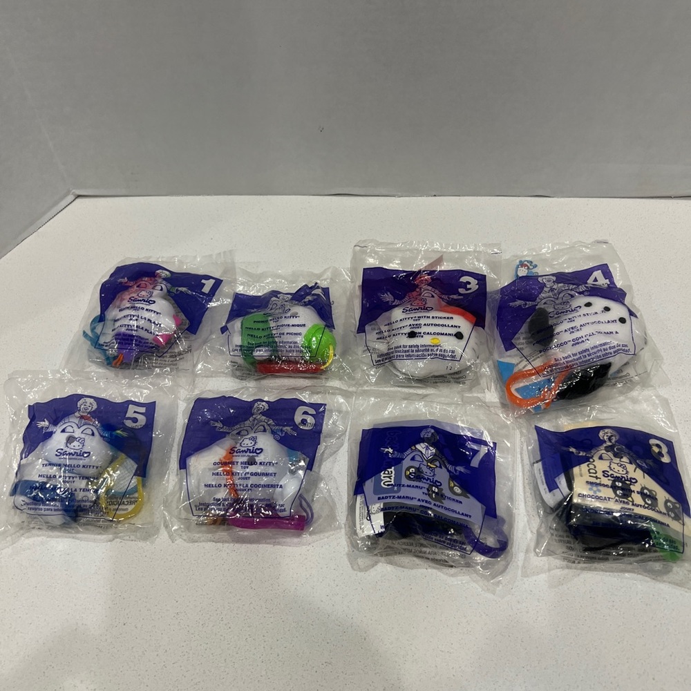 Hello Kitty Samrio 2001 McDonald’s clip plush set (#8)